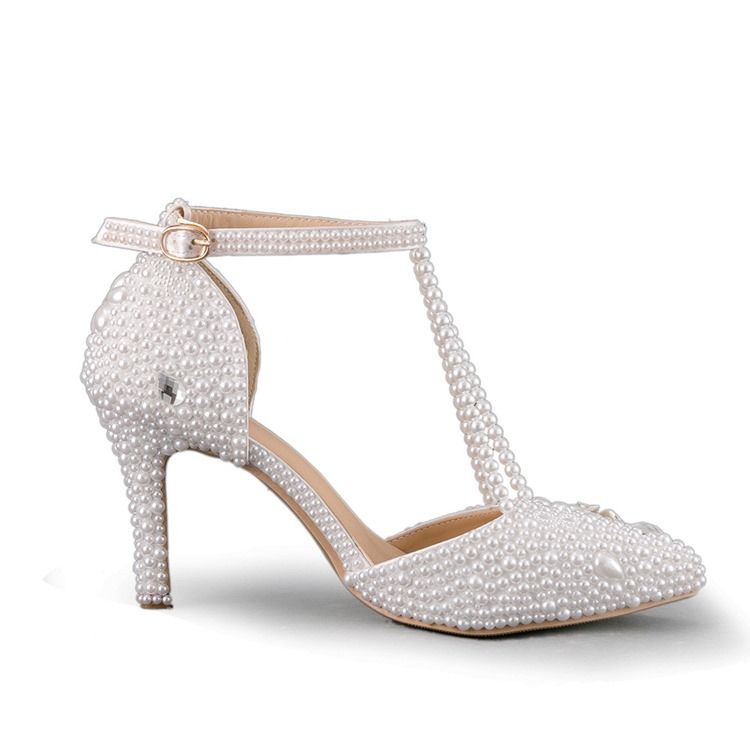 Spänne Stiletto Heel Spänne Vanliga Tunna Skor