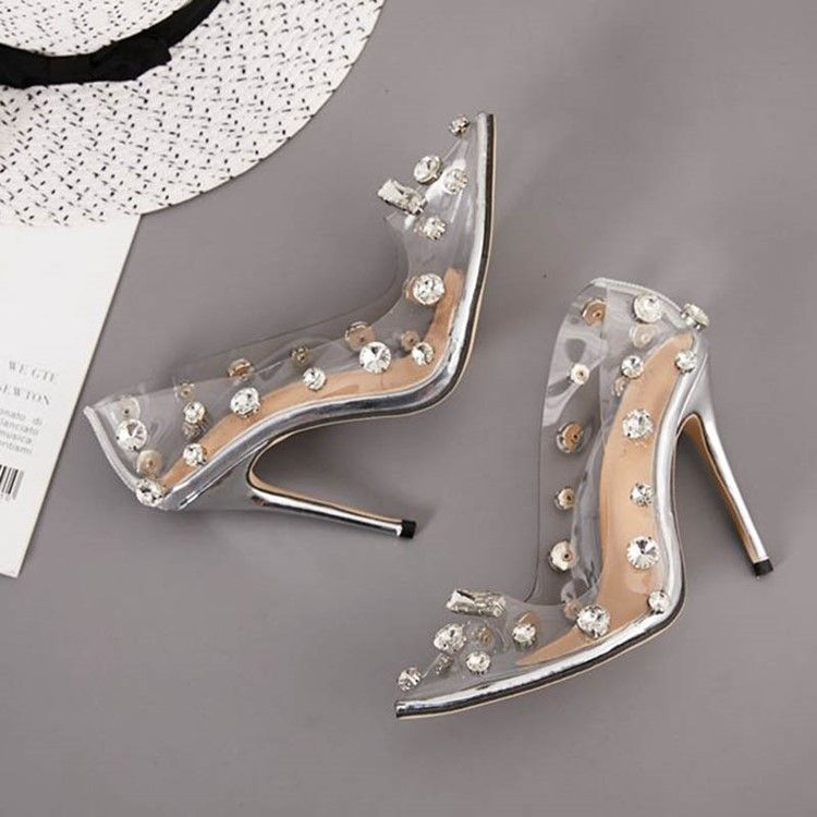 Stilettklack Slip-On Tråd Bankett Pumps