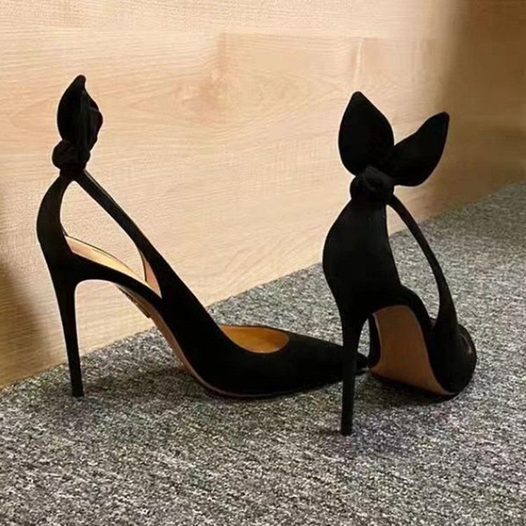 Stilettklack Spetsad Tå Slip-On Low-Cut Övre Tunna Damskor