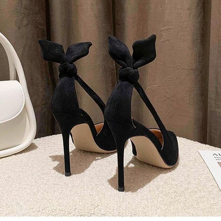 Stilettklack Spetsad Tå Slip-On Low-Cut Övre Tunna Damskor