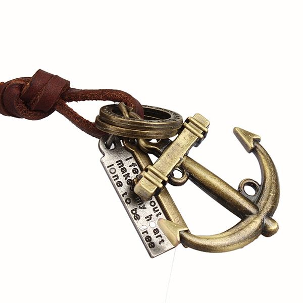 Anchor Pendant Herrhalsband