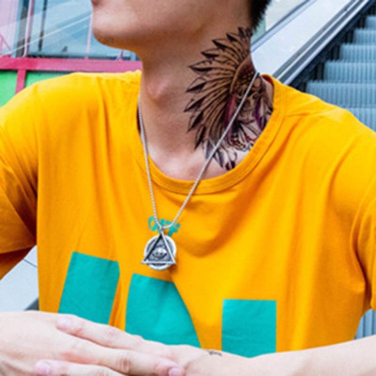 Geometriska Hängsmycke Öga Manliga Halsband