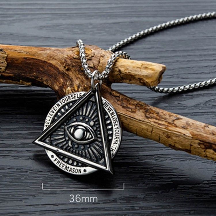 Geometriska Hängsmycke Öga Manliga Halsband