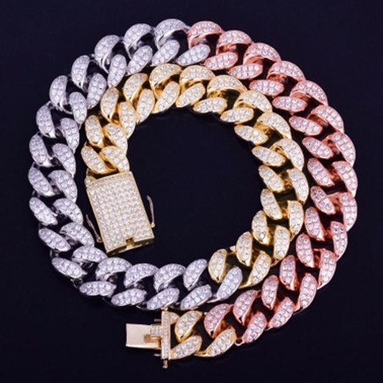 Kubansk Länkkedja Vintage Gradient Unisex Halsband