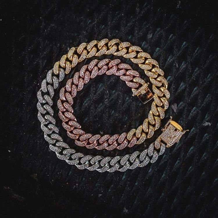 Kubansk Länkkedja Vintage Gradient Unisex Halsband