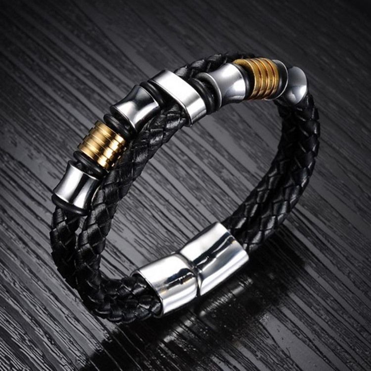 Läderväv För Män Armband