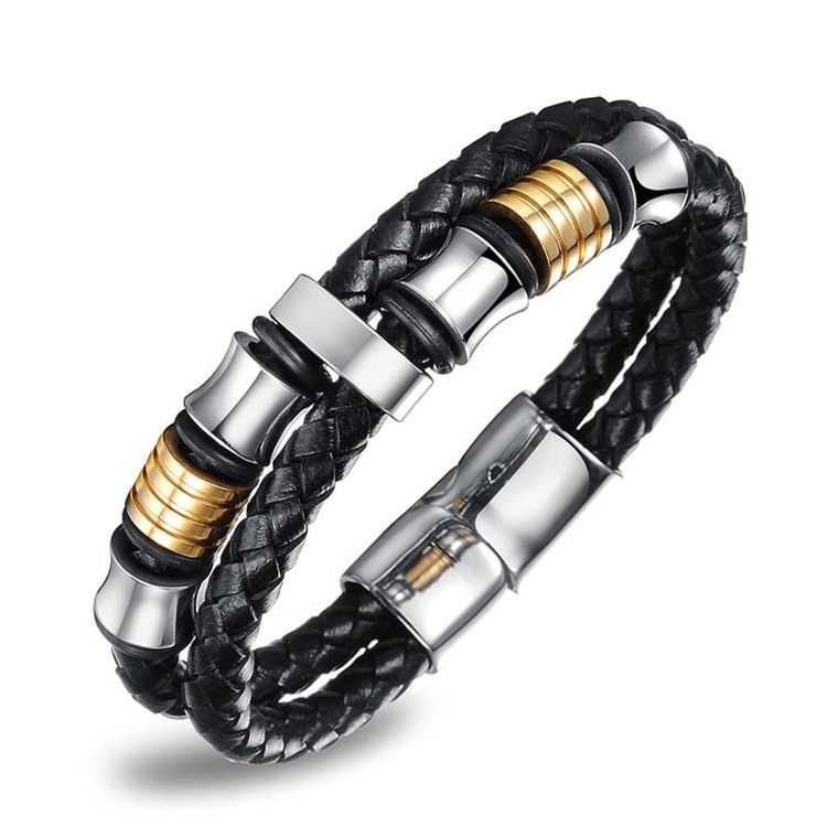 Läderväv För Män Armband