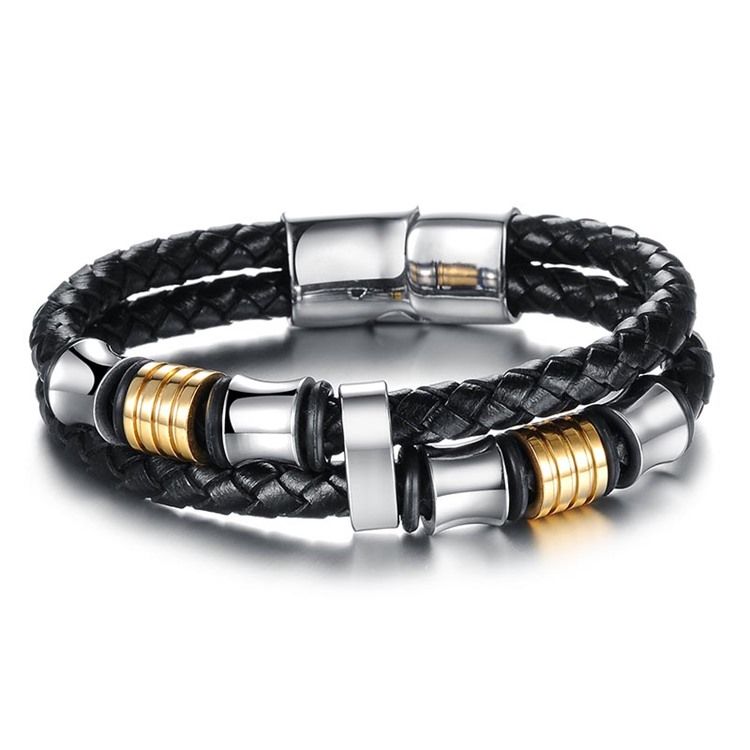 Läderväv För Män Armband