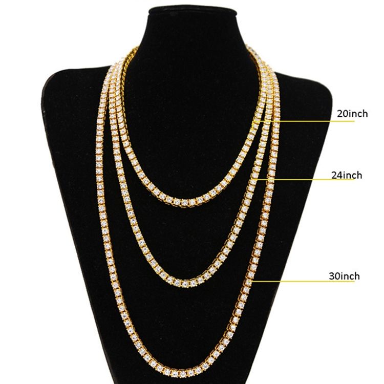 Legering Diamnte Herrhalsband