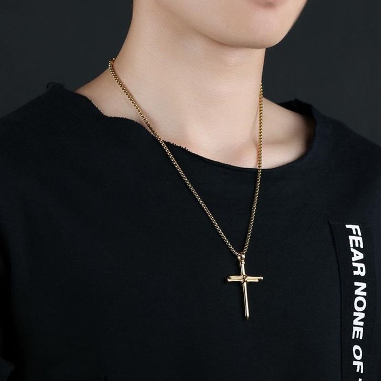 Punk Stil Cross Hänge Mäns Halsband