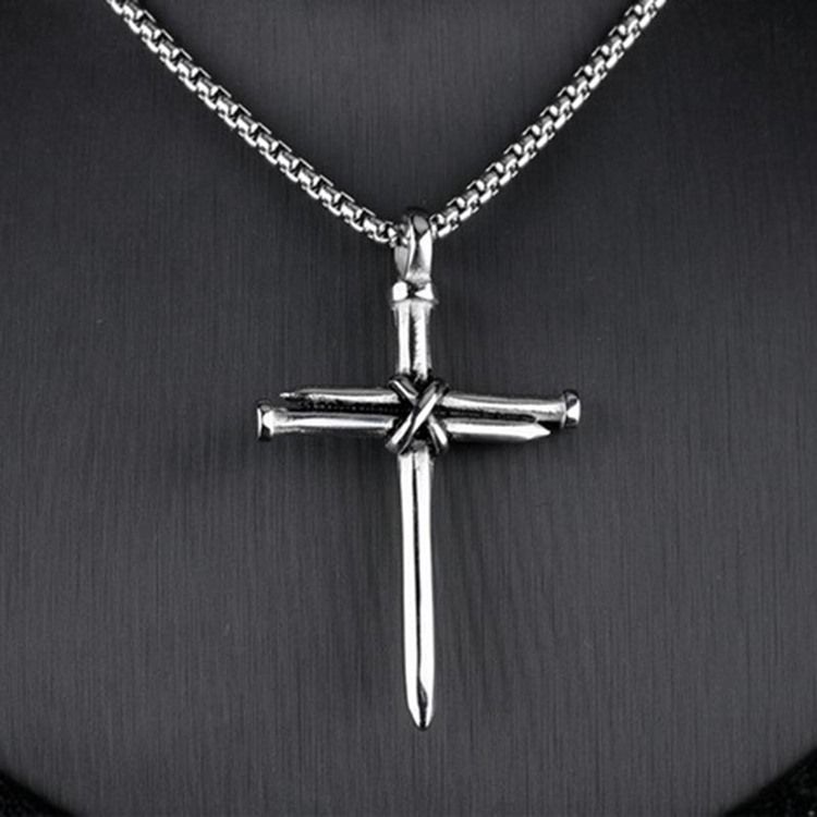 Punk Stil Cross Hänge Mäns Halsband