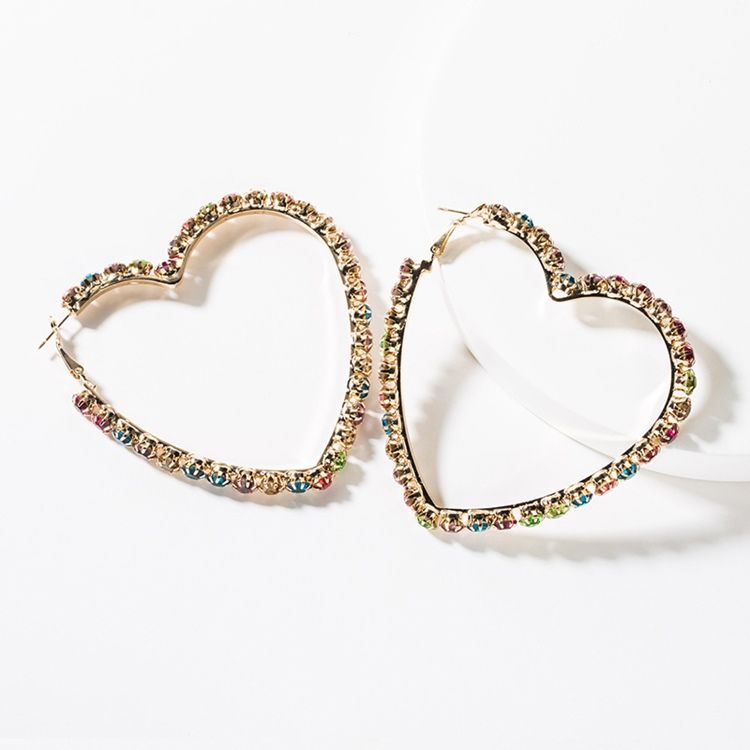 Diamante Hjärtformade Festörhängen