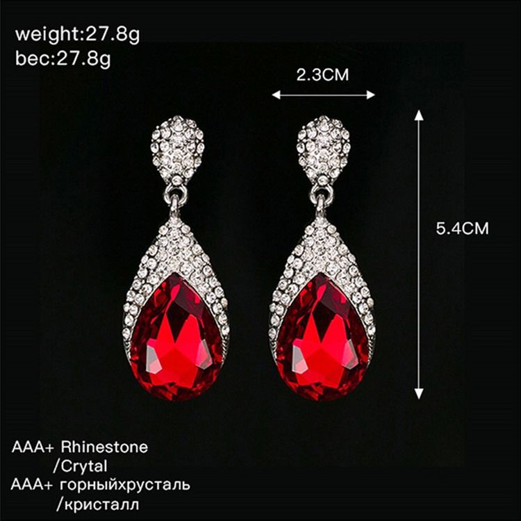 Diamante Rhinestone Prom Örhängen
