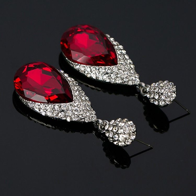 Diamante Rhinestone Prom Örhängen