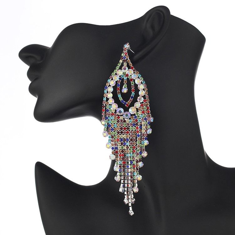European Rhinestone Bröllop Mode Kvinnors Örhängen