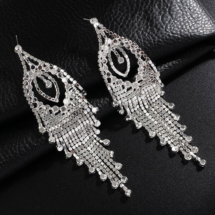 European Rhinestone Bröllop Mode Kvinnors Örhängen