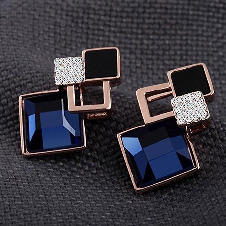 Gem Diamantformade Geometriska Örhängen
