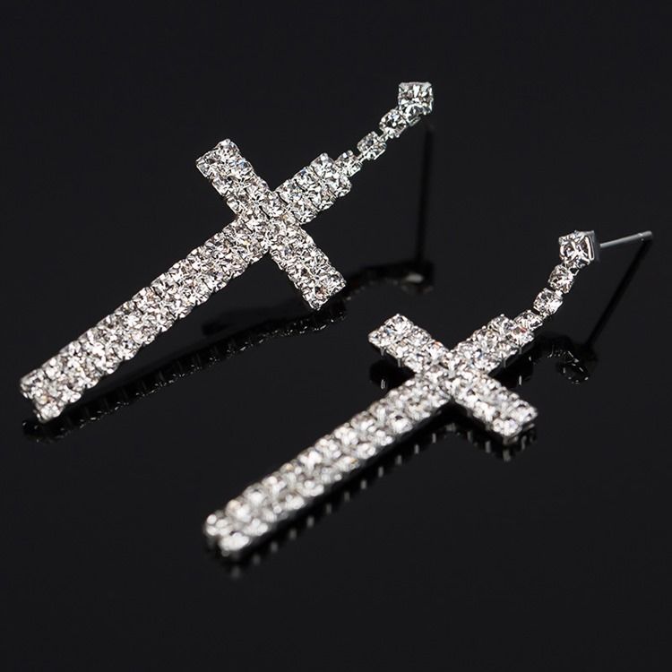Rhinestone Diamante Romantiska Festbal Örhängen