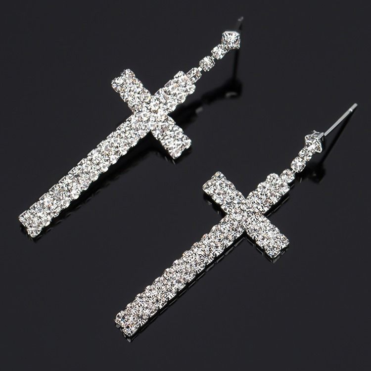 Rhinestone Diamante Romantiska Festbal Örhängen