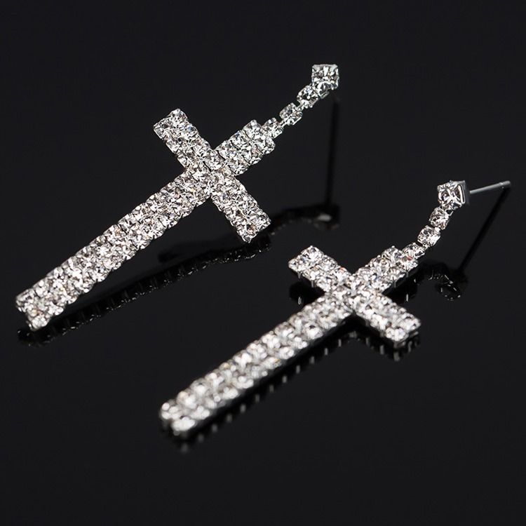 Rhinestone Diamante Romantiska Festbal Örhängen