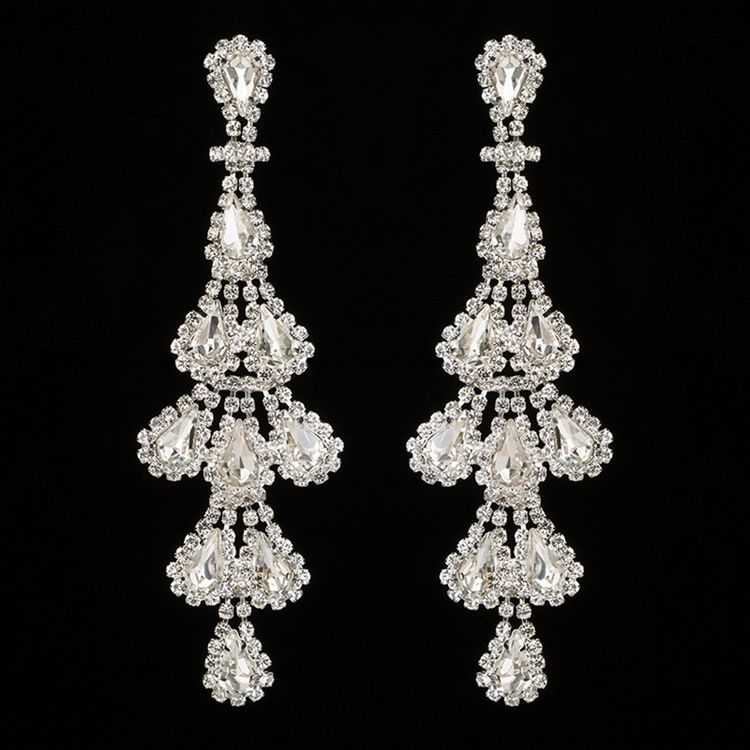 Rhinestone Sweet Diamante Party Charm Örhängen