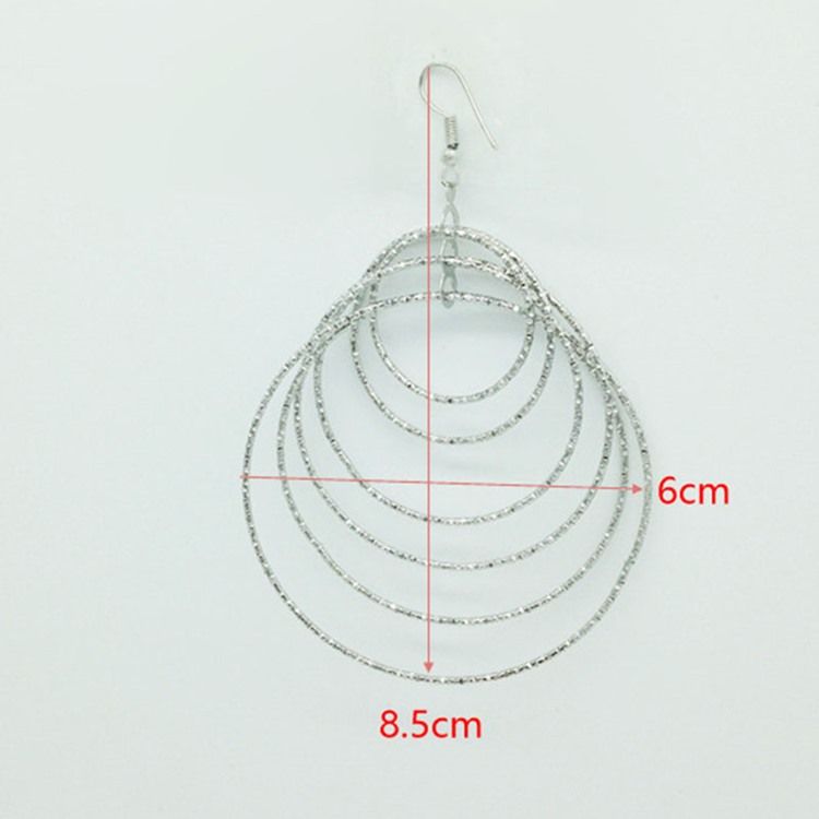 Silver Hoop Damörhängen