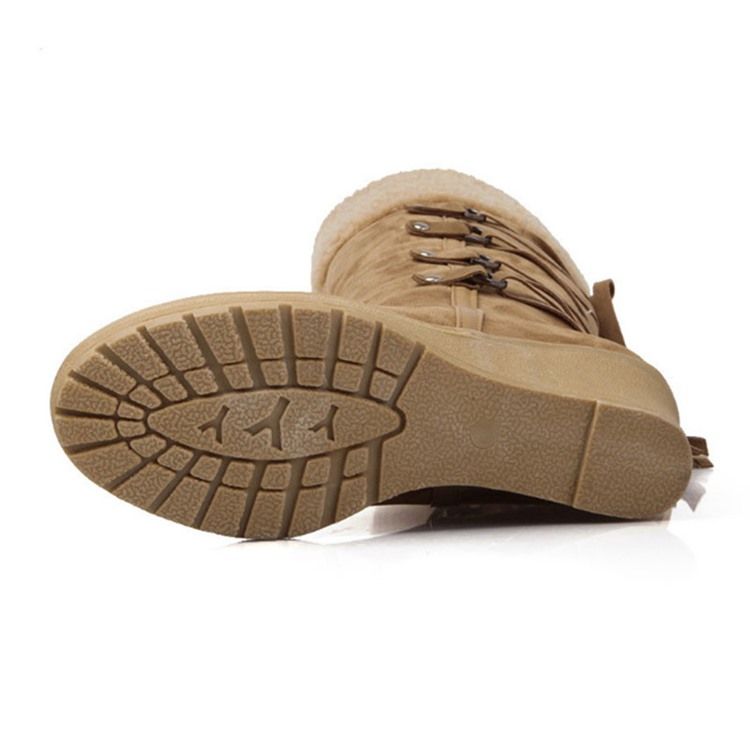 Kilklack Rund Tå Slip-On Västerländska Stövlar