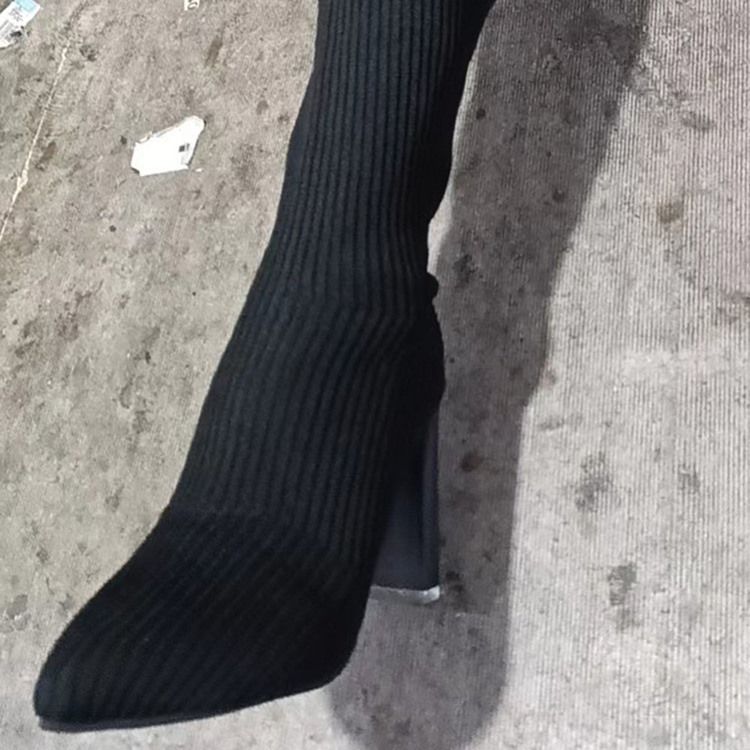 Slip-On Casual Stövlar Med Spetsig Tå