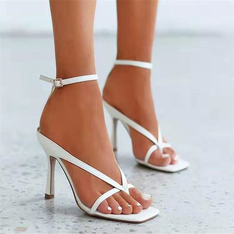 Ankelband Spänne Square Toe Spänne Sandaler