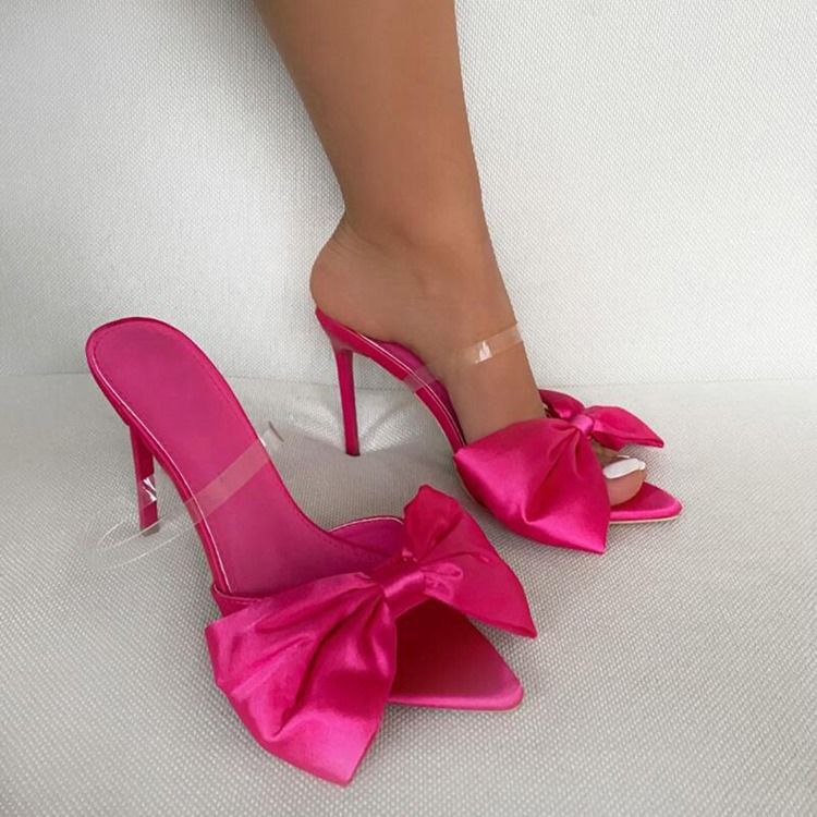 Bow Slip-On Flip Flop Vanliga Tofflor