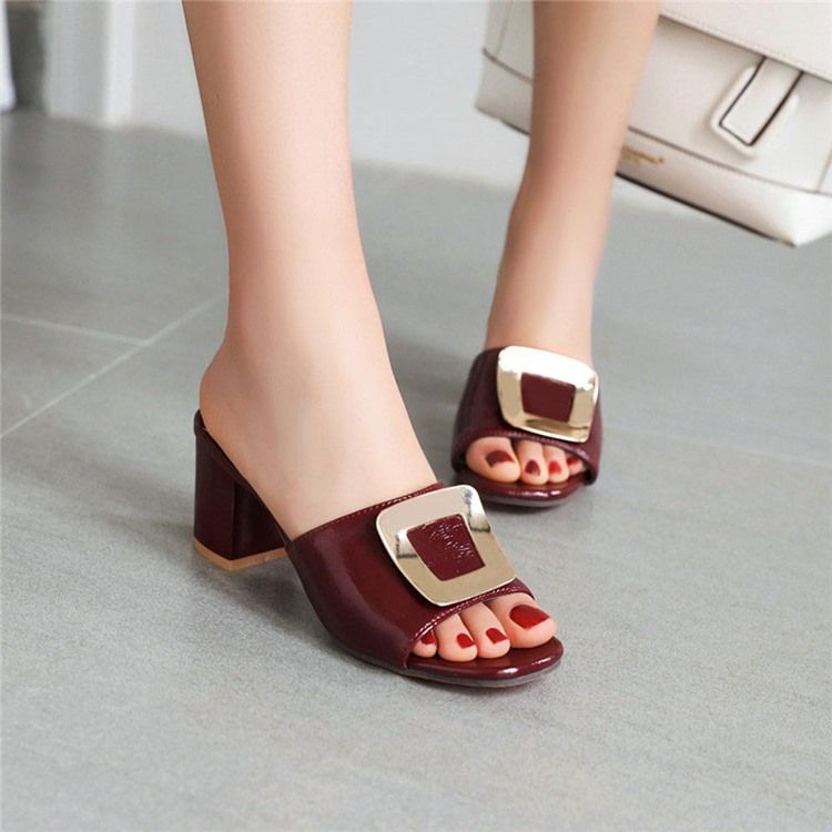 Chunky Flip Flop Slip-On Sommartofflor