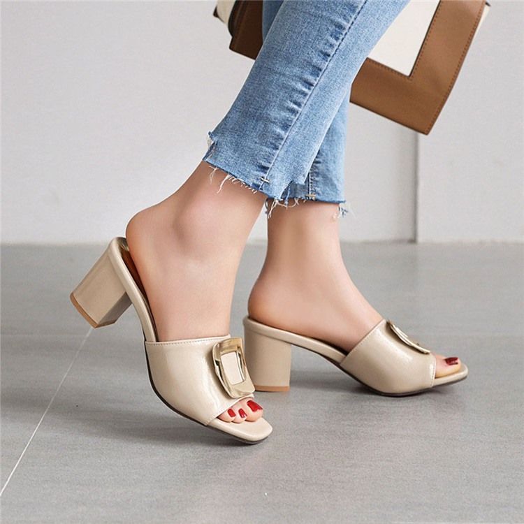Chunky Flip Flop Slip-On Sommartofflor