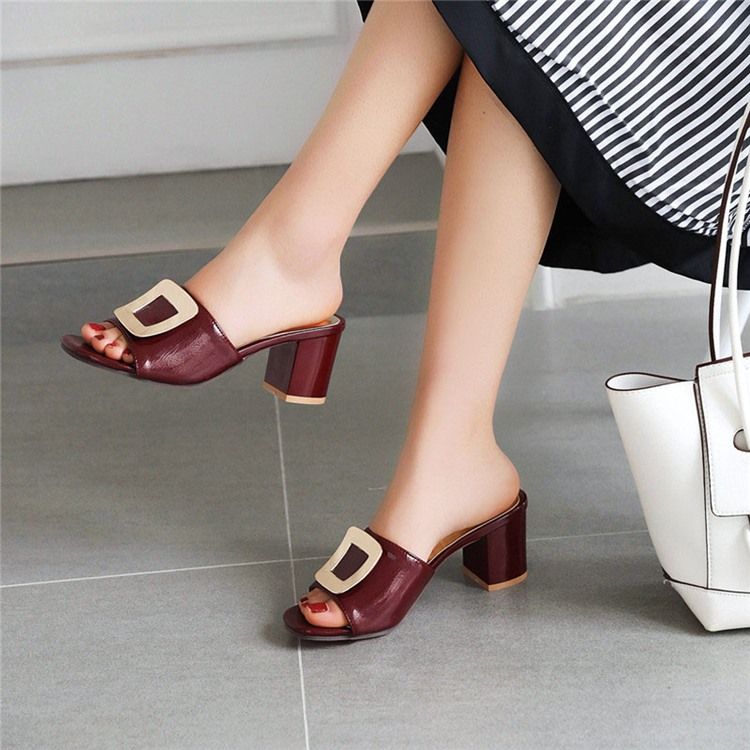 Chunky Flip Flop Slip-On Sommartofflor