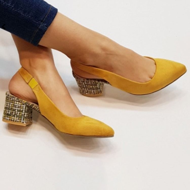 Closed Toe Slip-On Slingback Strap Etniska Sandaler