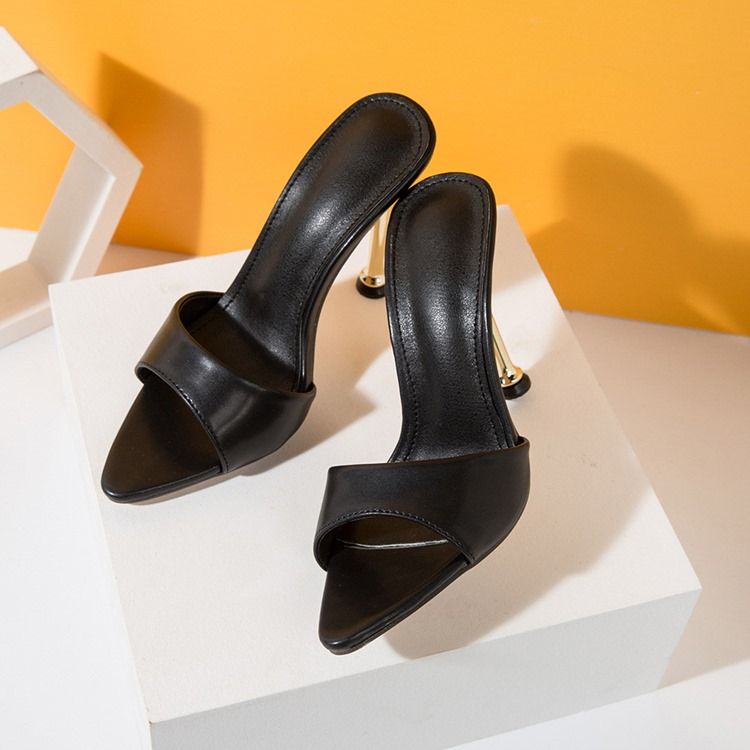 Flip Flop Stilettklack Slip-On Västerländska Damtofflor