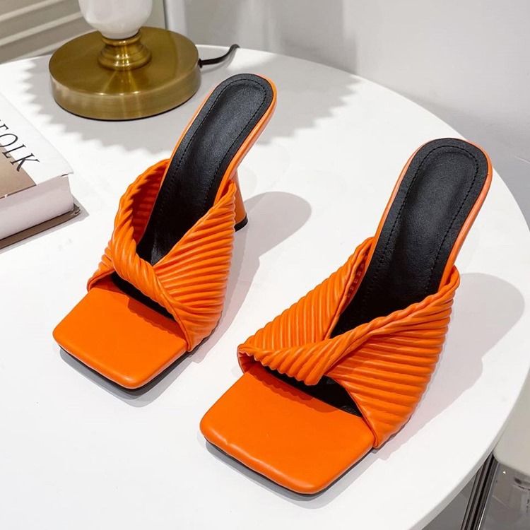 Slip-On Stilettklack Flip Flop Västerländska Tofflor