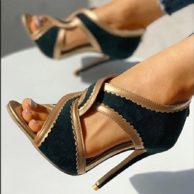 Slip-On Tråd Spetsad Tå Högklackat (5-8Cm) Tunna Skor