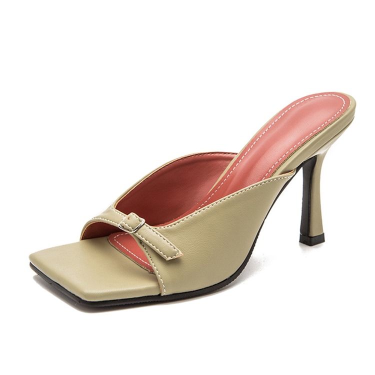 Spänne Slip-On Toe Ring Professionella Damtofflor