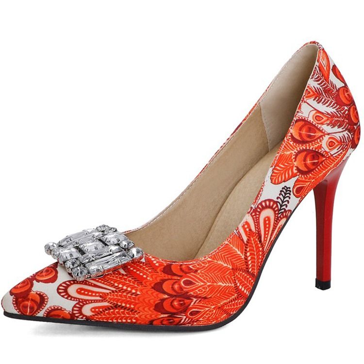 Spisspetsad Stilettklack Slip-On 10 Cm Tunna Skor