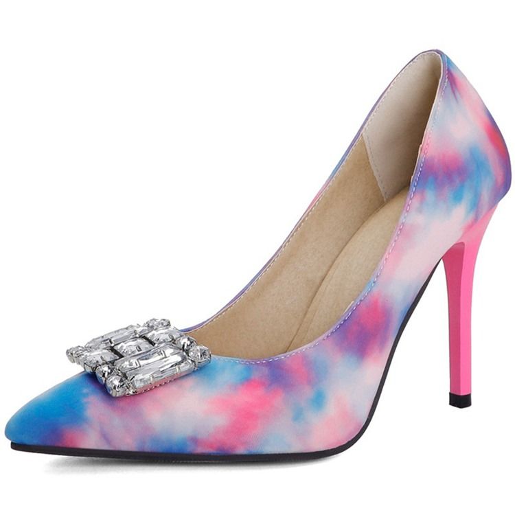Spisspetsad Stilettklack Slip-On 10 Cm Tunna Skor