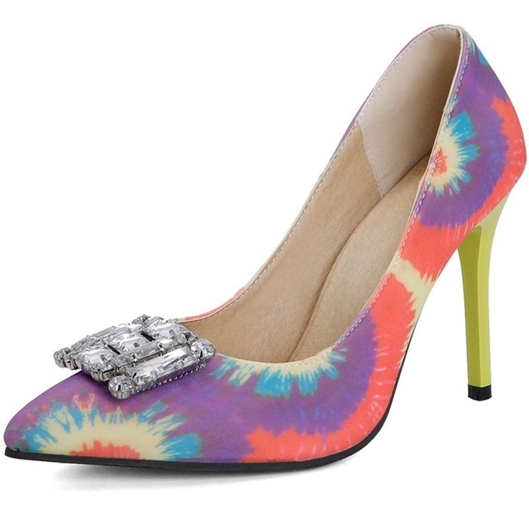 Spisspetsad Stilettklack Slip-On 10 Cm Tunna Skor