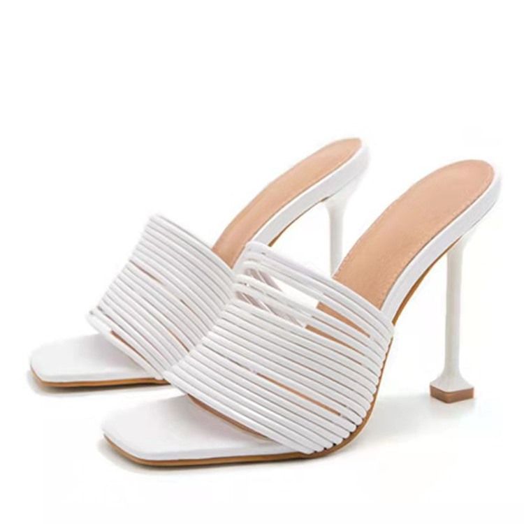 Stilettklack Flip Flop Tråd Casual Tofflor