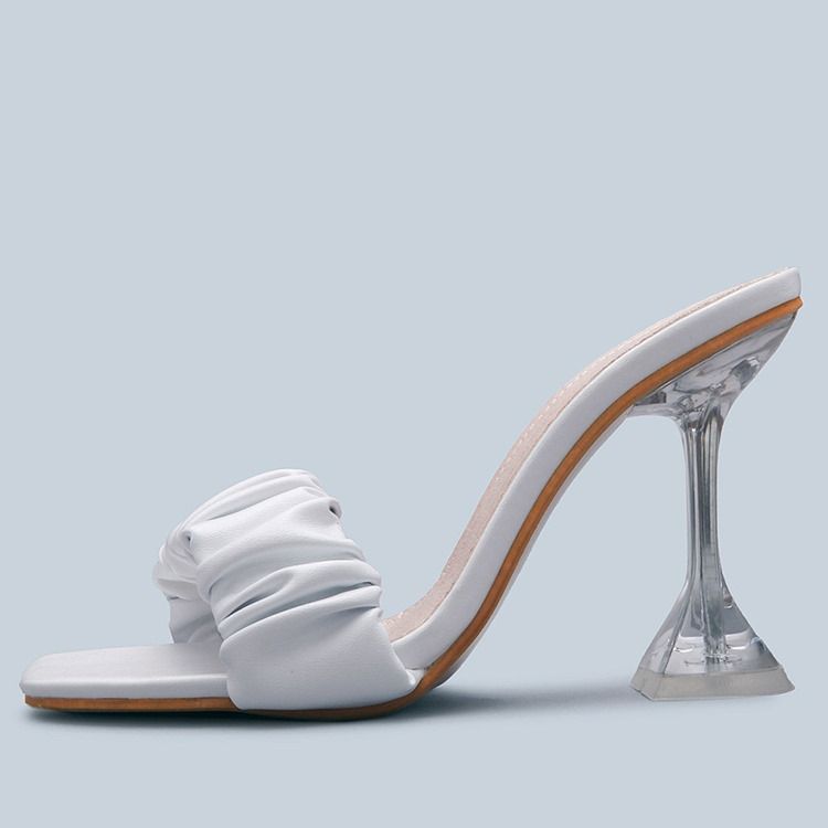 Trådspole Häl Flip Flop Vanliga Damtofflor