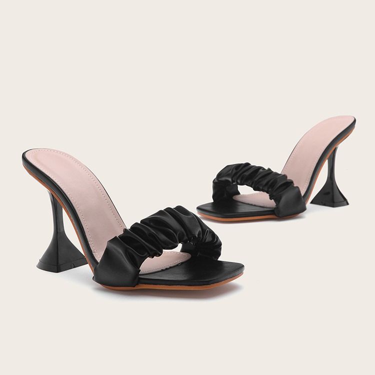 Trådspole Häl Flip Flop Vanliga Damtofflor