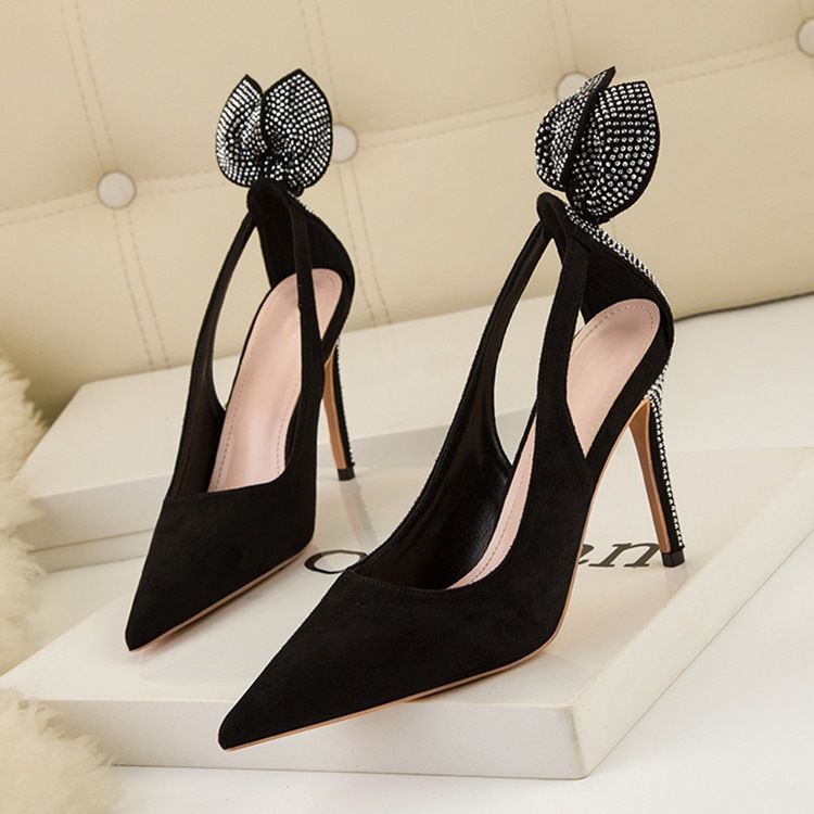 Västerländska Sandaler Med Spetsad Tå Slip-On Stiletto Heel