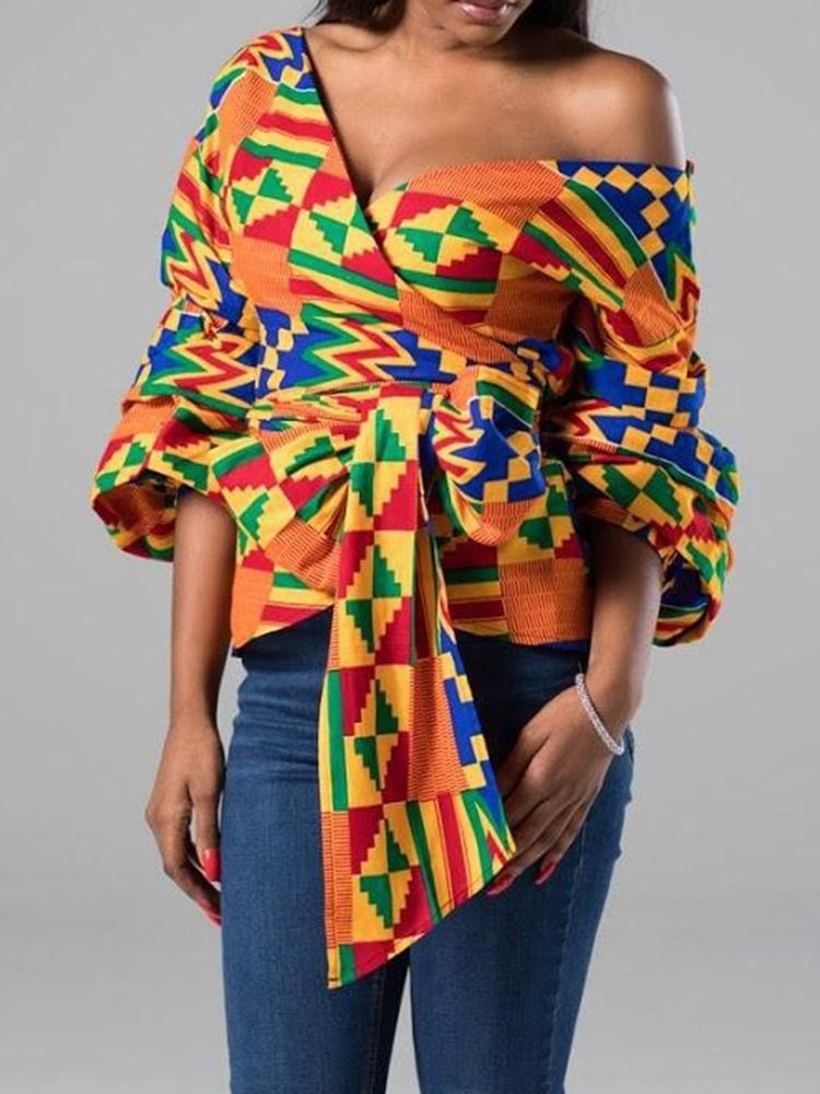 Asymmetrisk Standard Blus Med Trekvartsärm
