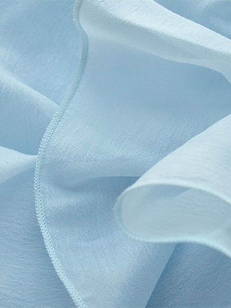 Slim Ruffles Puff Sleeve Blus