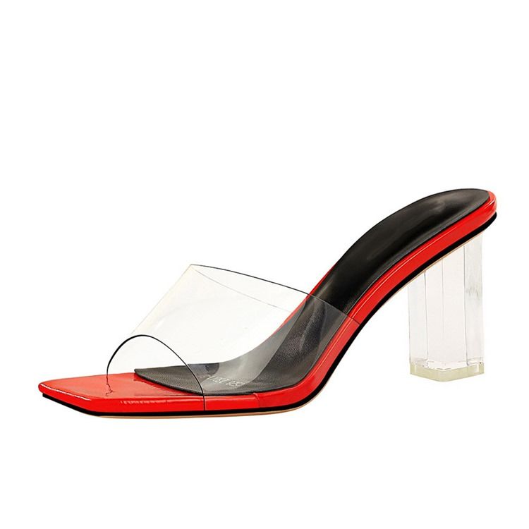 Tåring Slip-On Chunky Heel Vanliga Damtofflor