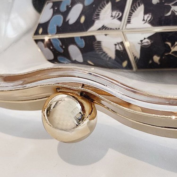 Abs Plastkedja Hjärtformade Crossbodypåsar