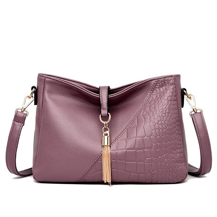 Alligator Embossing Pu Rektangel Crossbody-Väskor För Kvinnor